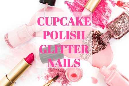 CUPCAKE POLISH GLITTER NAILS