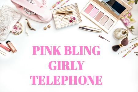 PINK BLING GIRLY TELEPHONE