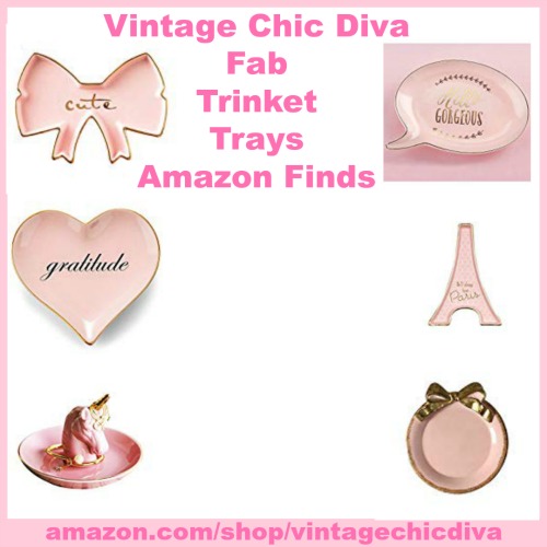 Vintage Chic Diva Fab Girly Amazon Trinket Tray Finds