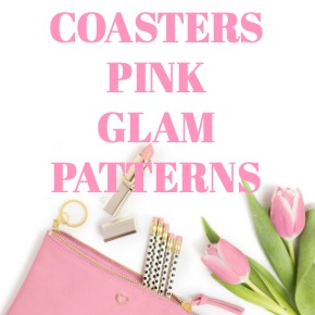 COASTERS PINK GLAM PATTERNS