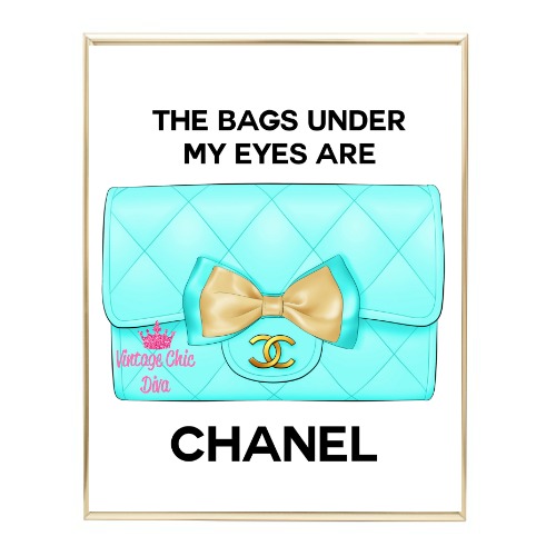 Aqua Glam Chanel Handbag10 Wh Bg-