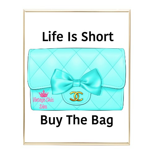 Aqua Glam Chanel Handbag12 Wh Bg-