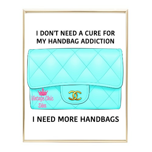 Aqua Glam Chanel Handbag16 Wh Bg-