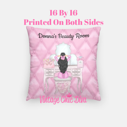 Beauty Room Girl1 Pillow Case-