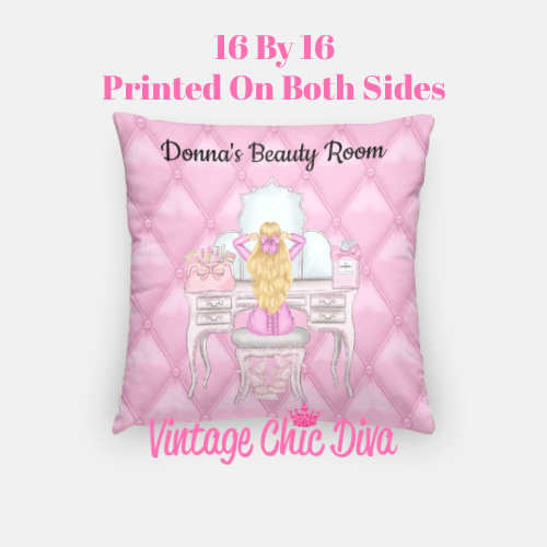 Beauty Room Girl3 Pillow Case-