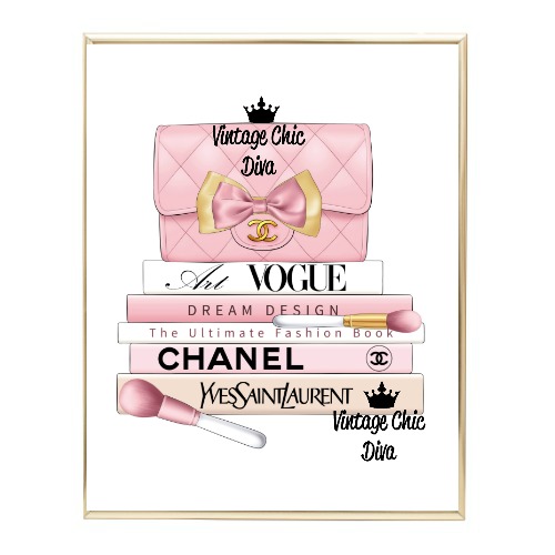 Blush Chanel Handbag Fashion Book Set10 Wh Bg-