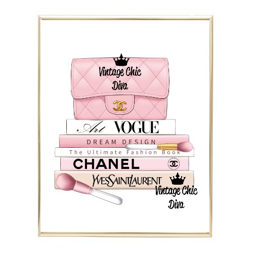 Chanel Handbag Fashion Wall Art Print