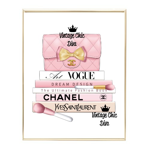 Blush Chanel Handbag Fashion Book Set9 Wh Bg-
