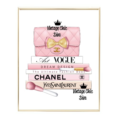 Chanel Handbag Fashion Wall Art Print