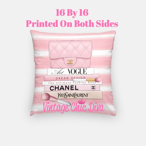 Chanel Handbag Fashion Pillow