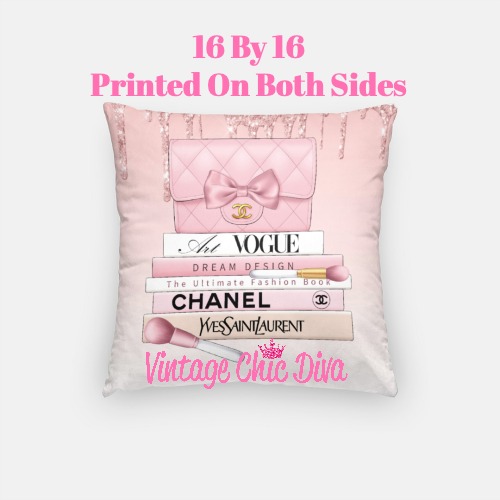 Blush Chanel Handbag Set5 Pillow Case-