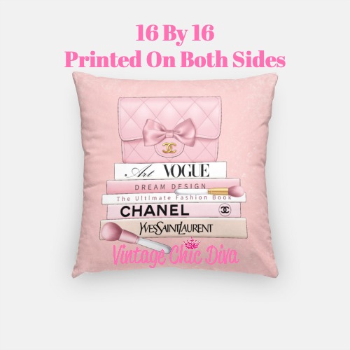 Blush Chanel Handbag Set6 Pillow Case-