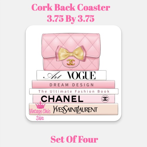 Blush Glam Set4 Coaster-