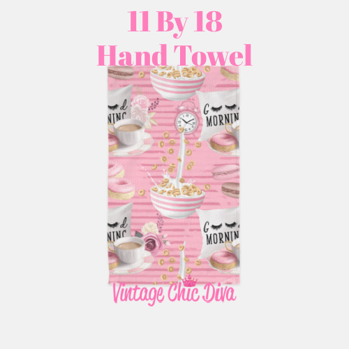 Breakfast Girl9 Hand Towel-