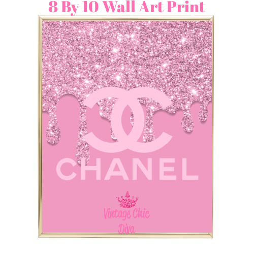 Chanel fashion wall art print.