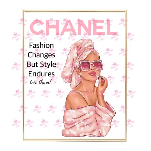 Chanel Magazine Girl1 Wh Bg-