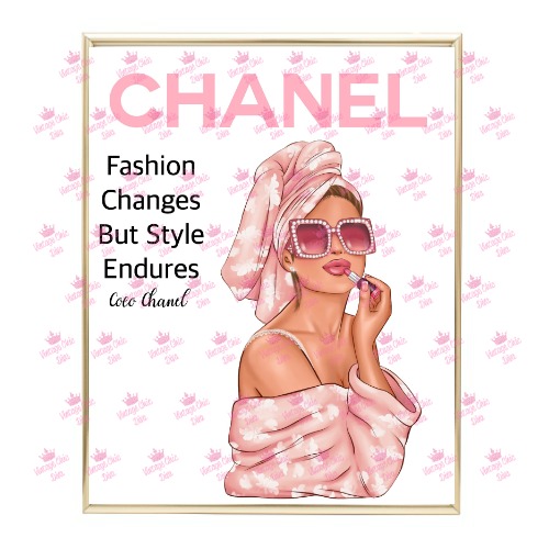 Chanel Magazine Girl2 Wh Bg-