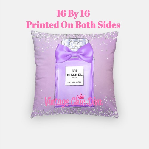 Chanel Perfume Fashion Pillow