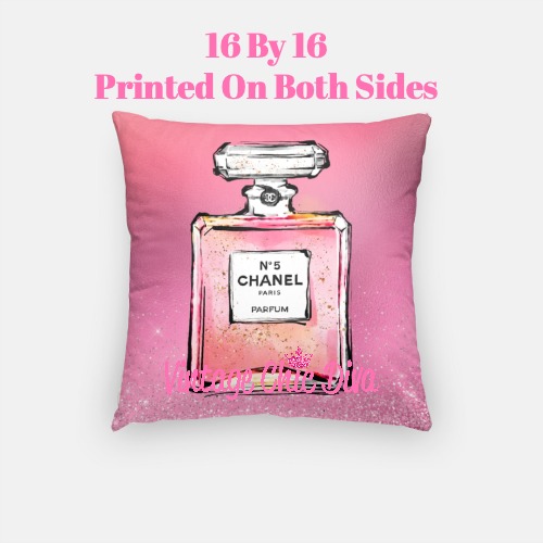 Chanel Perfume Fashion Pillow