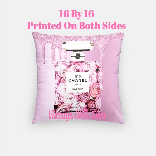 Chanel Perfume Fashion Pillow