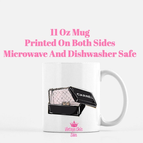 Chanel Pink Black Set1 Coffee Mug-