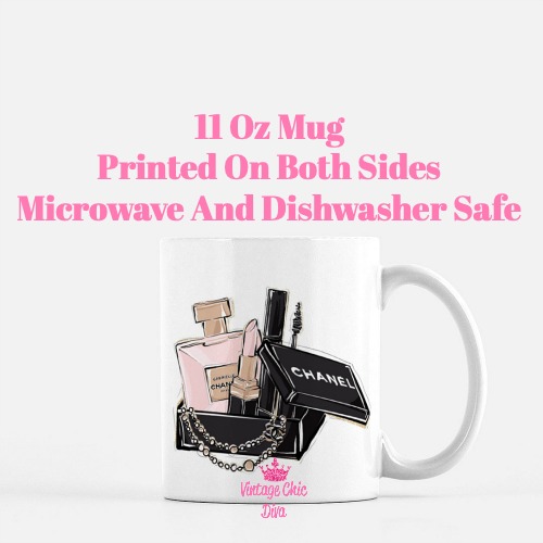 Chanel Pink Black Set3 Coffee Mug-