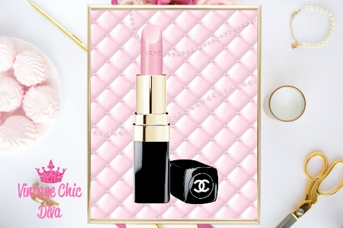 Chanel fashion wall art print.