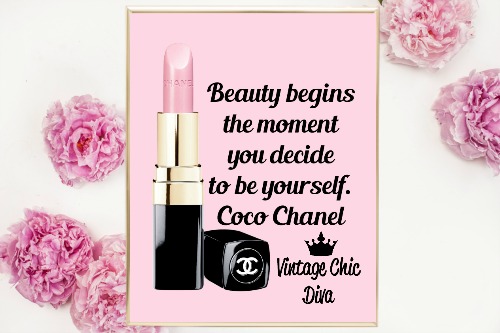 coco chanel inspirational wall art