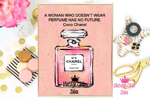 Coco Chanel Fashion Wall Art Print