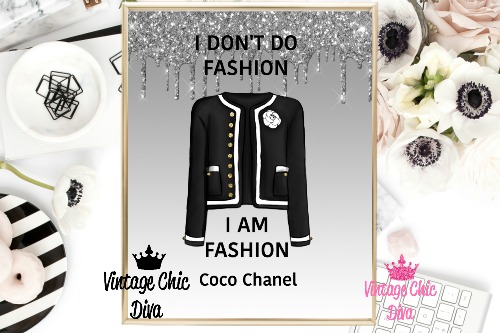 Coco Chanel Fashion Wall Art Print