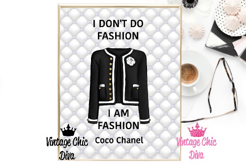 Coco Chanel Quote5 Tufted Background-