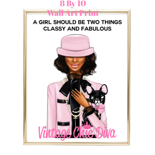 Fashion Girl Fashion Wall Art Print