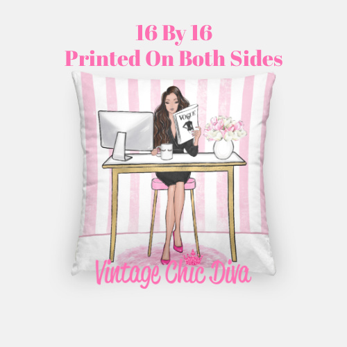 Fashion Girl Boss5 Pillow Case-