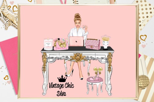 Girl Boss Set4 Blush Background-