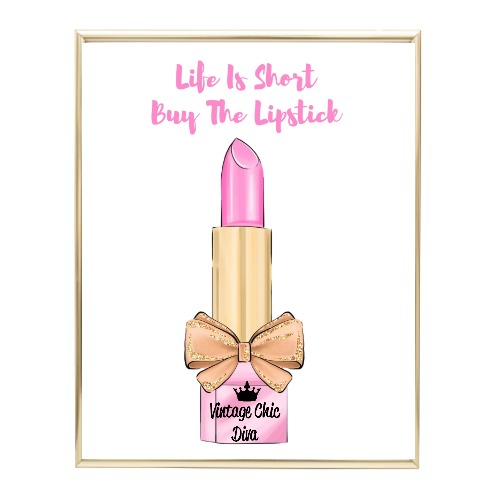 Glam Animal Print Lipstick6 Wh Bg-