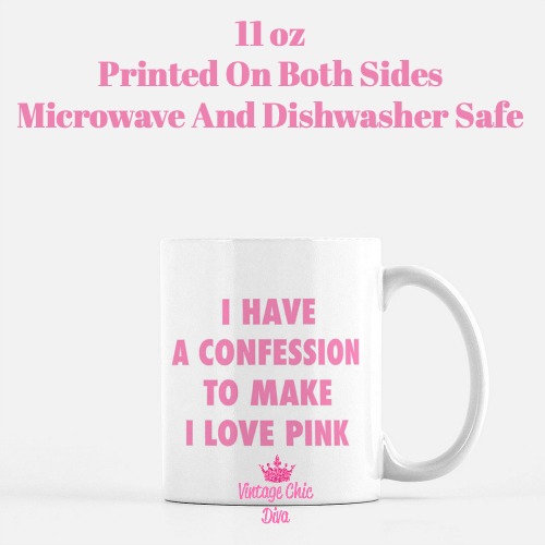 I love Pink Coffee Mug-