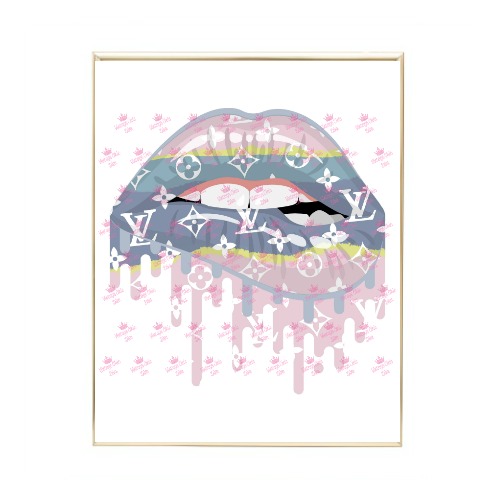 Louis Vuitton Lips Wall Art