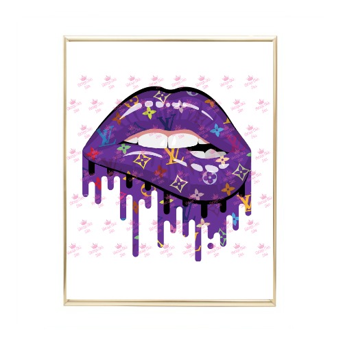 louis vuitton lip wall art