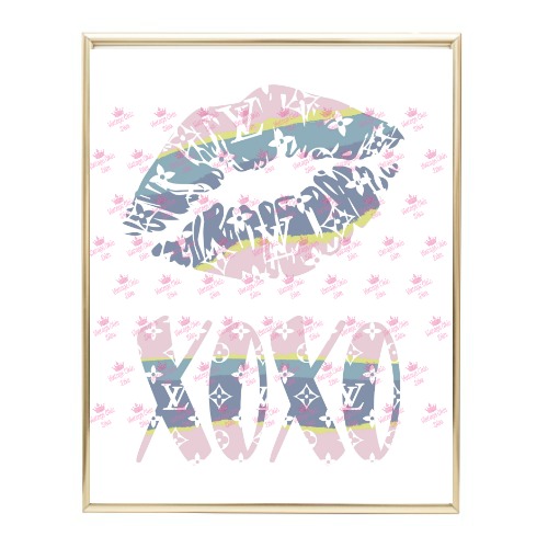 Louis Vuitton Lips Drip Fashion Wall Art Print