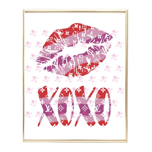 Louis Vuitton Lips Fashion Wall Art Print