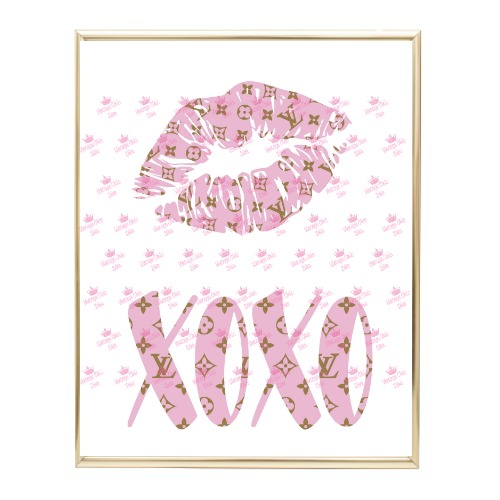 Louis Vuitton Lips Fashion Wall Art Print