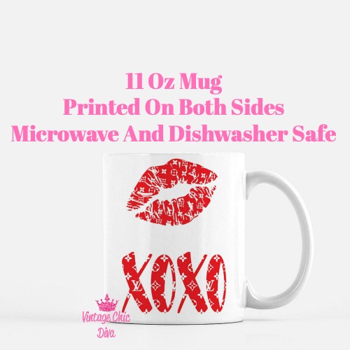 Louis Vuitton Lips Set4 Coffee Mug-