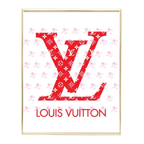 louis vuitton wall art gold