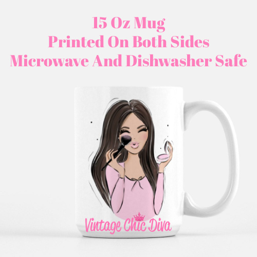 Makeup Girl Pink1 Coffee Mug-