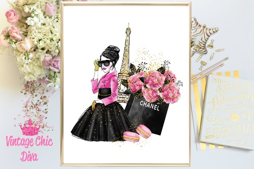 Chanel Perfume Fashion Wall Art Print