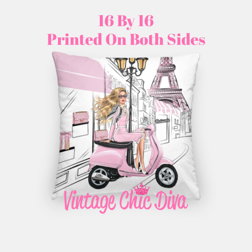 Paris Girls2 Pillow Case-