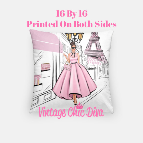 Paris Girls9 Pillow Case-