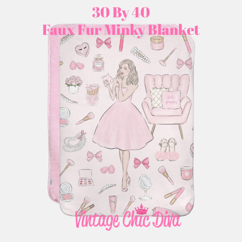 Pink Beauty Girl1 Blanket-