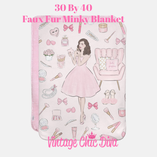 Pink Beauty Girl2 Blanket-