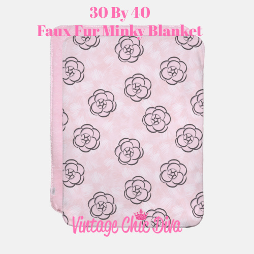 Pink Beauty Girl Flowers2 Blanket-